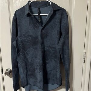 Lululemon Athletica Blue Patterned Shirt